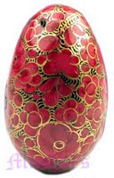 Egg shaped Christmas hanging - click here for large view